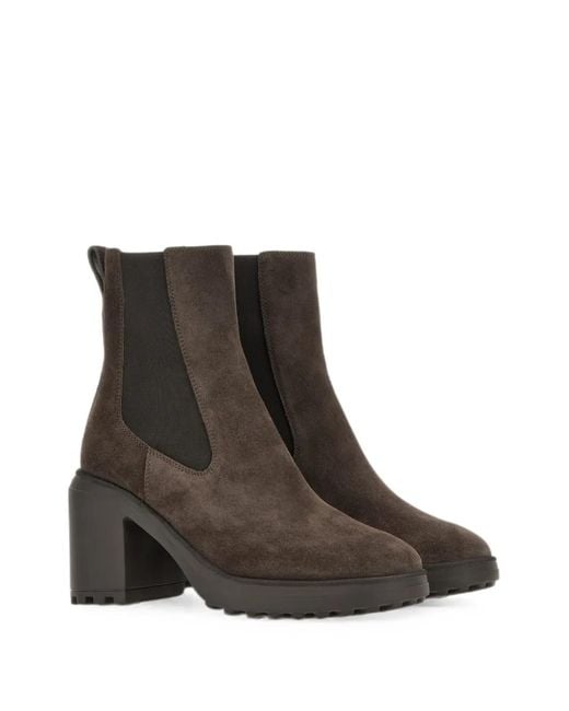 Hogan Brown H724 Boots