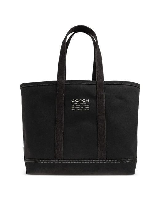 COACH Black Top Handle Tote Bag for men