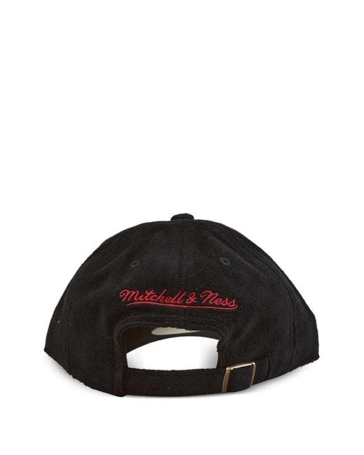 Mitchell & Ness Red Terry Cloth Strapback Cap for men