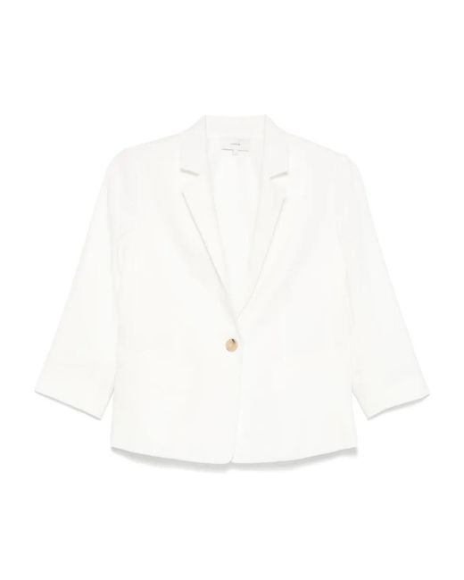 Vince White Shrunken Blazer