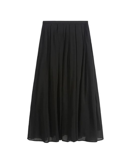 Roberto Collina Black Pleated Skirt
