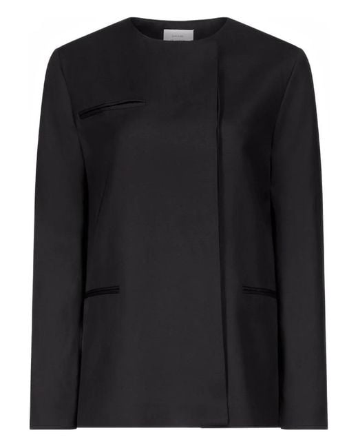 Loulou de Saison Black Bono Asymmetric Welt Pocket Jacket