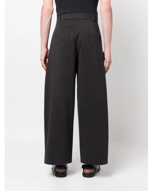 Studio Nicholson Blue Yale Wide-Leg Trousers for men