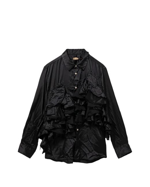 Comme des Garçons Black Ruffled Shirt
