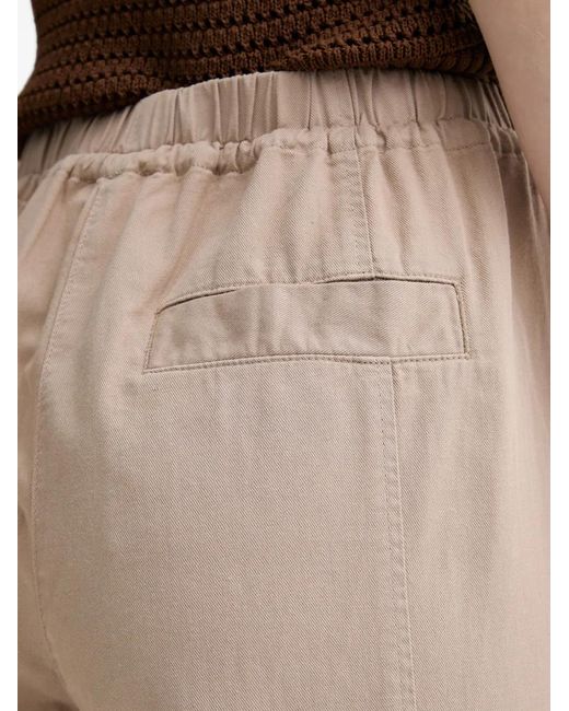Marc O' Polo Natural Drawstring Wide-Leg Trousers