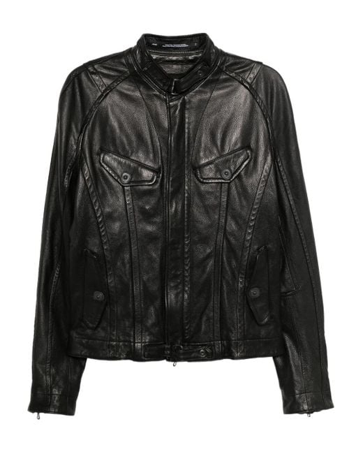 Julius Black Leather Jacket for men