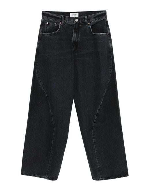Agolde Gray Panelled Jeans for men