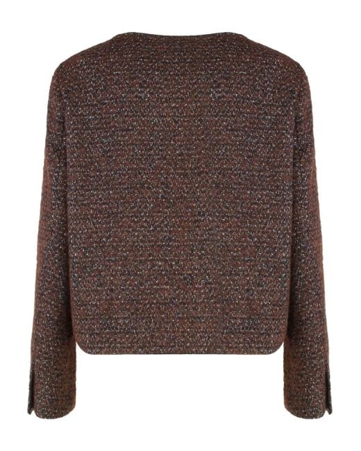 Aspesi Brown Mélange-Effect Jacket