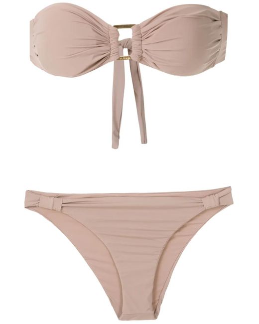Amir Slama Multicolor Bandeau Bikini Set