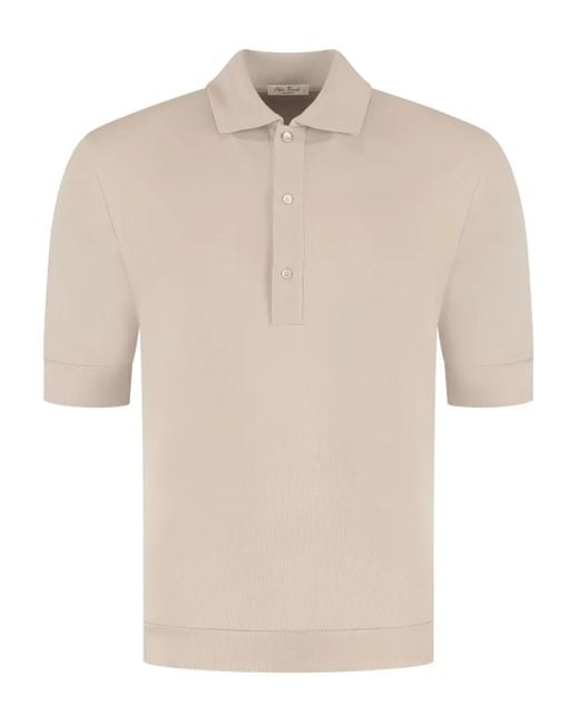 STEFAN BRANDT Natural Pima Cotton Polo Shirt for men