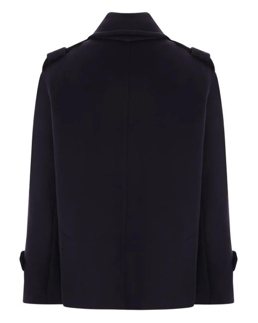 Max Mara Blue Double-Breasted Trenchcoat