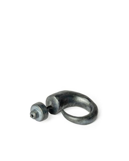 Parts Of 4 Black Little Horn Ohrring aus Sterlingsilber