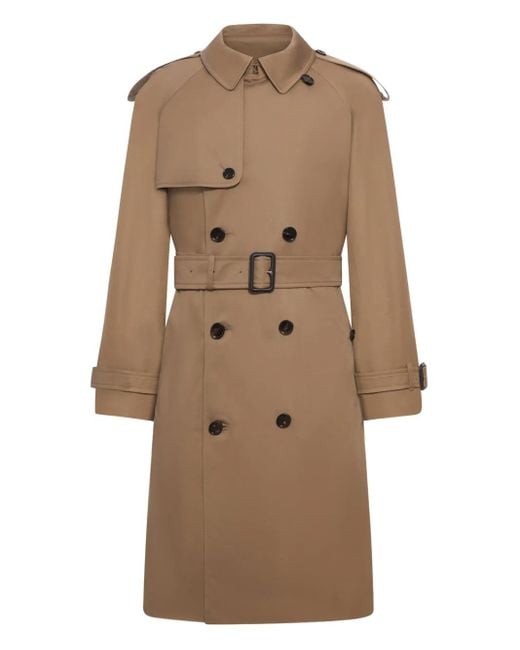 メンズ Burberry ダブルトレンチコート Natural