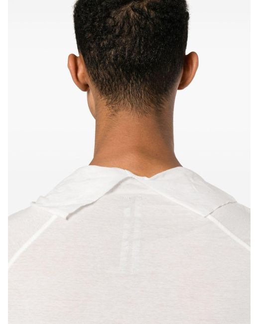 T-shirt Shroud à manches longues Rick Owens pour homme en coloris White