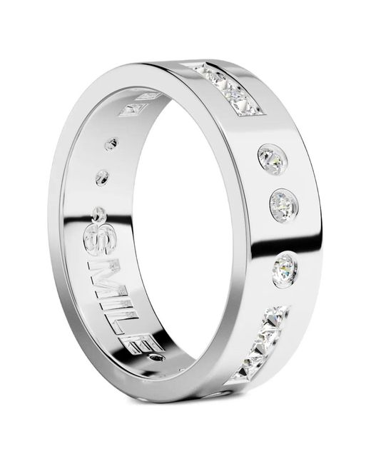Apm Monaco White Morse Smile Ring