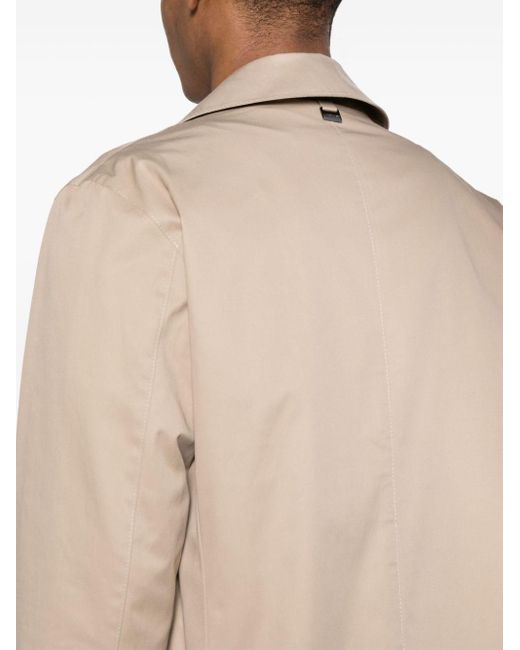 Corneliani Natural Button-up Parka Coat for men