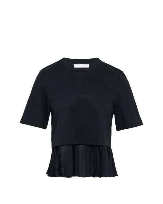 Club21 Blue Pleated Knit Top