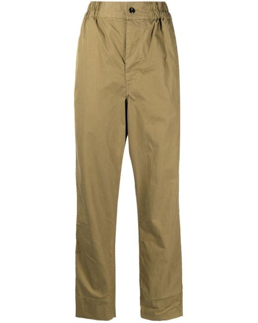 Margaret Howell Green Sports Cotton-twill Trousers