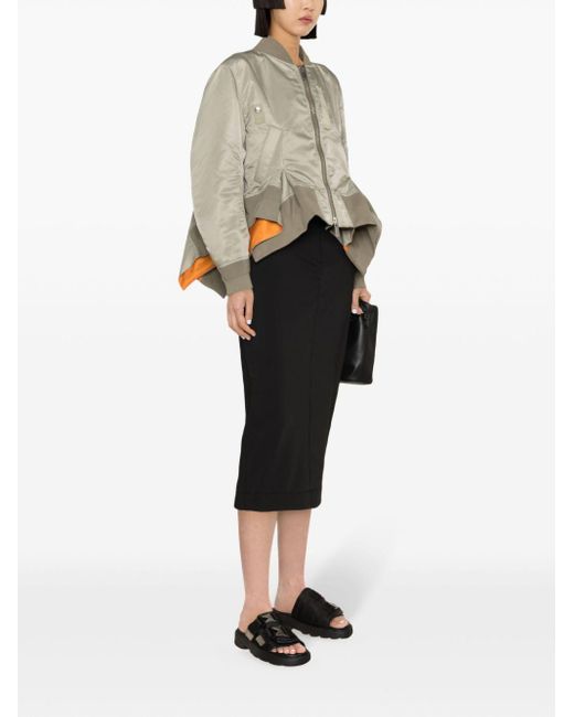 Sacai Metallic Twill Bomber Jacket