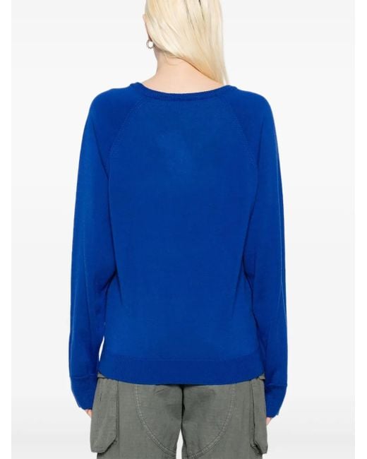 OPEN YY Trui Met Print in het Blue