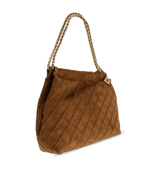 Tory Burch Brown Fleming Tote Bag