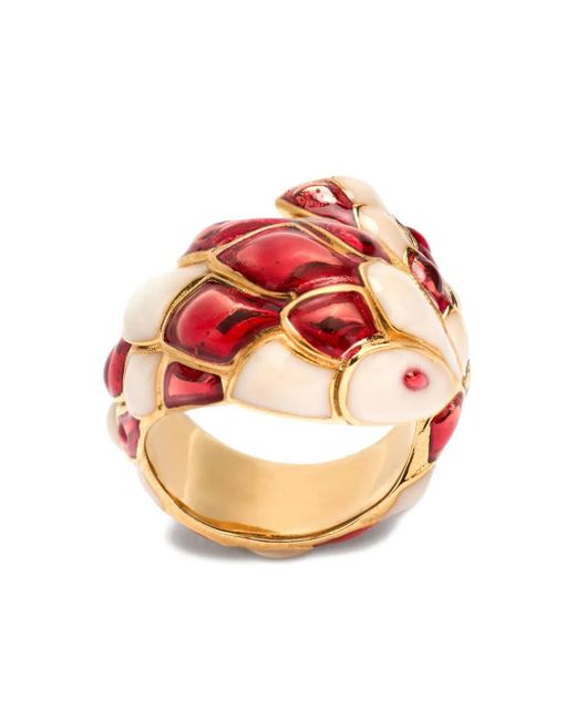 Anillo Snake Roberto Cavalli de color Pink