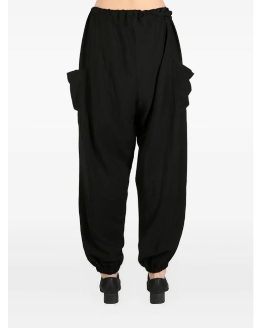Pockets-detail trousers Yohji Yamamoto de color Black
