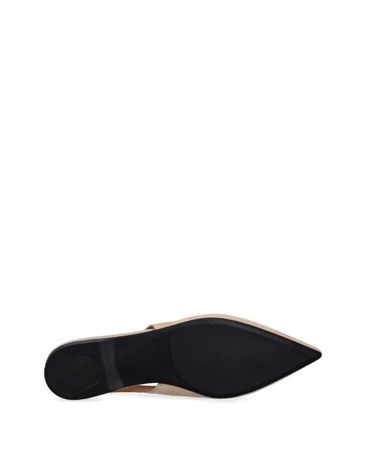 Vagabond White Hermine Pointed-Toe Slingback Ballet Flats