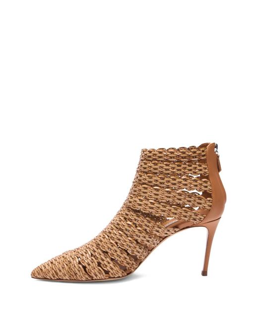 Casadei Brown Point-Toe Heeled Boots