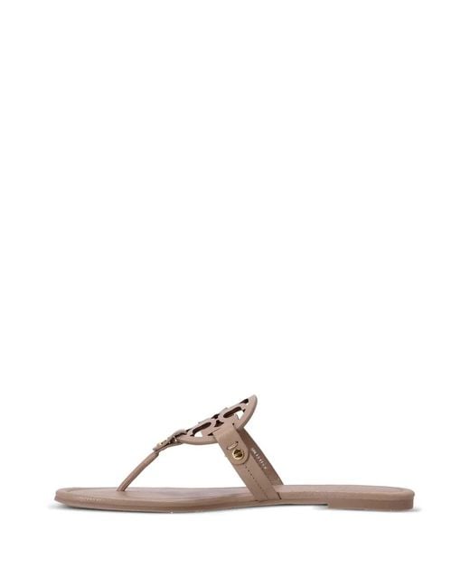 Tory Burch Brown Miller Flat Sandals