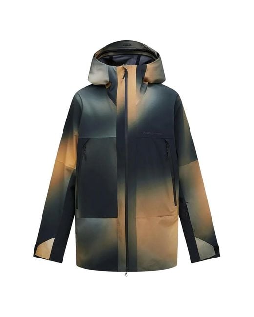 Peak Performance Edge Ski-Jack Met Capuchon in het Blue voor heren