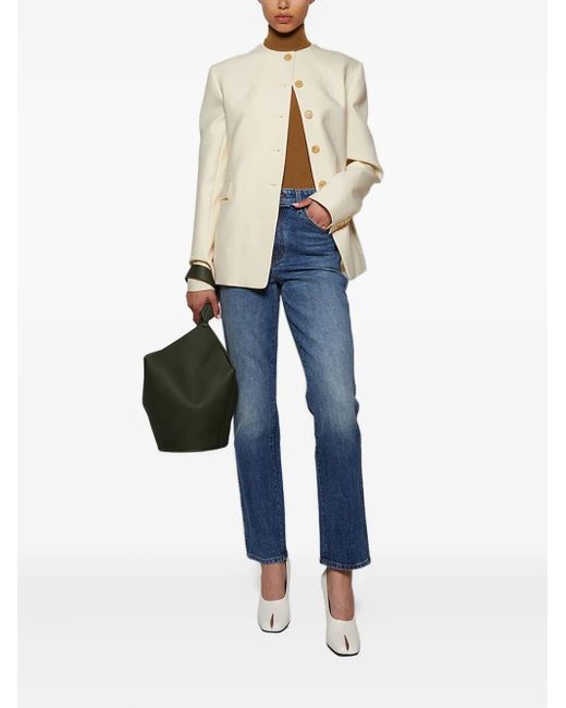 Khaite Natural Jameson Button Jacket