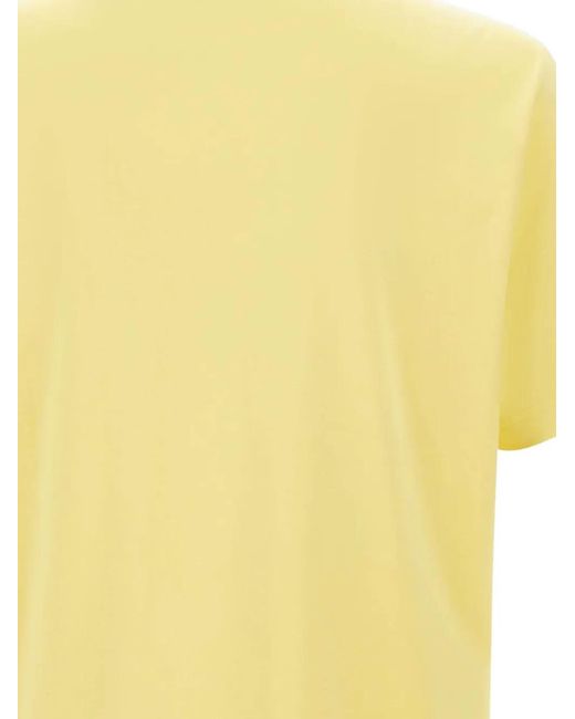Boss Yellow Logo-Print Short-Sleeve T-Shirt for men