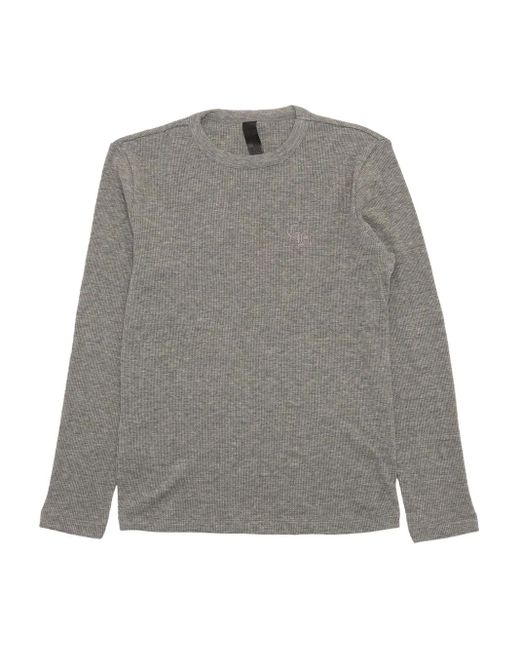 Chrome Hearts Gray Wool Long Sleeve T-Shirt for men
