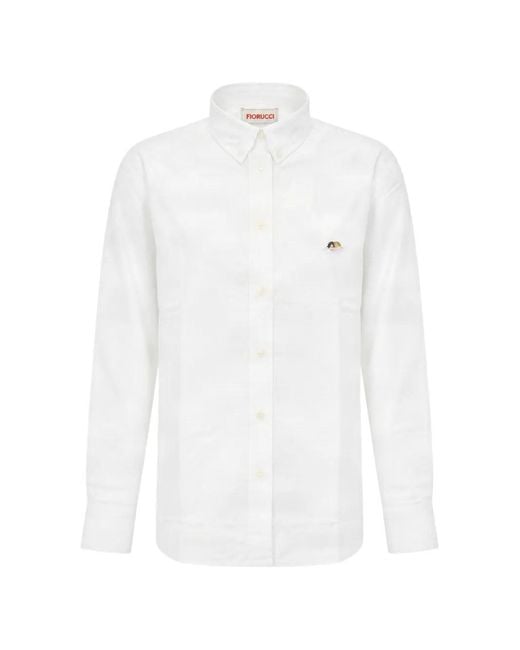 Fiorucci White Angels Patch Shirt