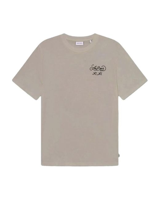 Les Deux Gray Logo-Print T-Shirt for men