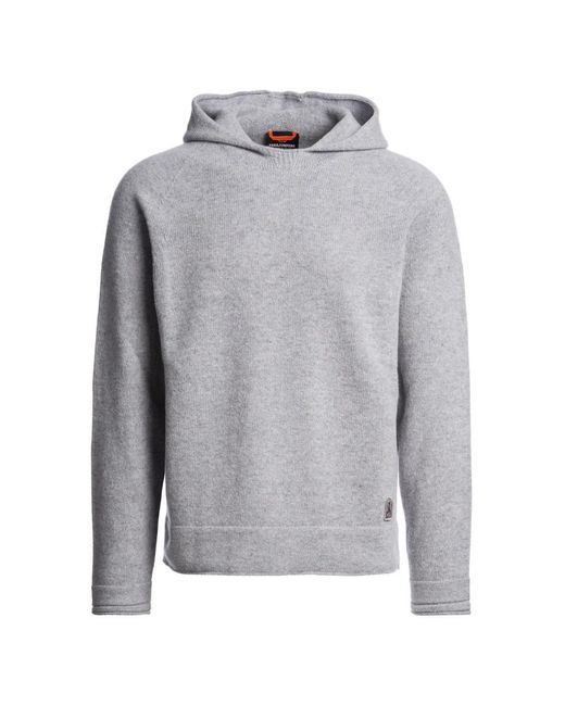 Parajumpers Gray Sauble Hooded Sweater for men