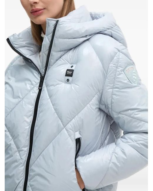 Blauer Blue Hooded Quilted Jacket