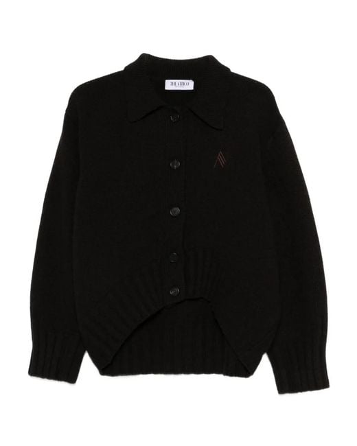 The Attico Black Cardigan À Broderies