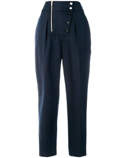 Calvin Klein Blue High Waisted Trousers