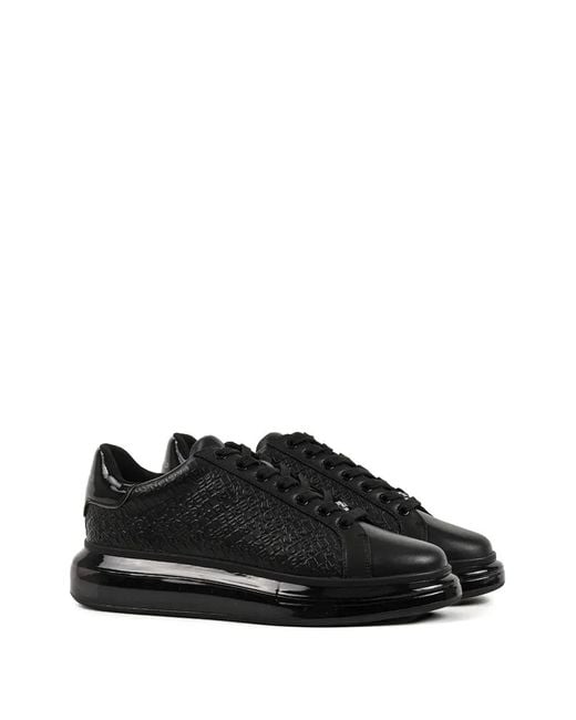 Karl Lagerfeld Black Kapri Kushion Platform Sneakers for men