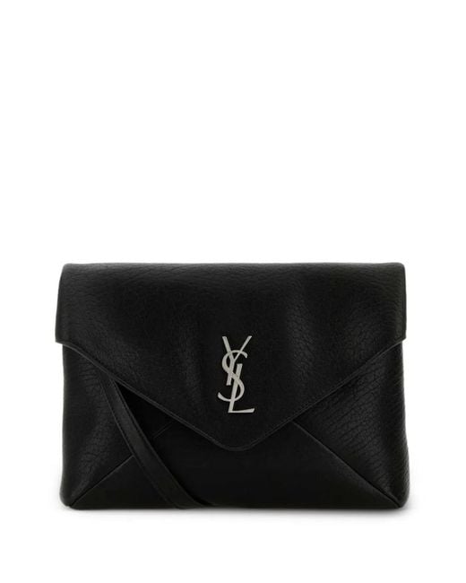 Saint Laurent Black Cassandra Leather Shoulder Bag for men