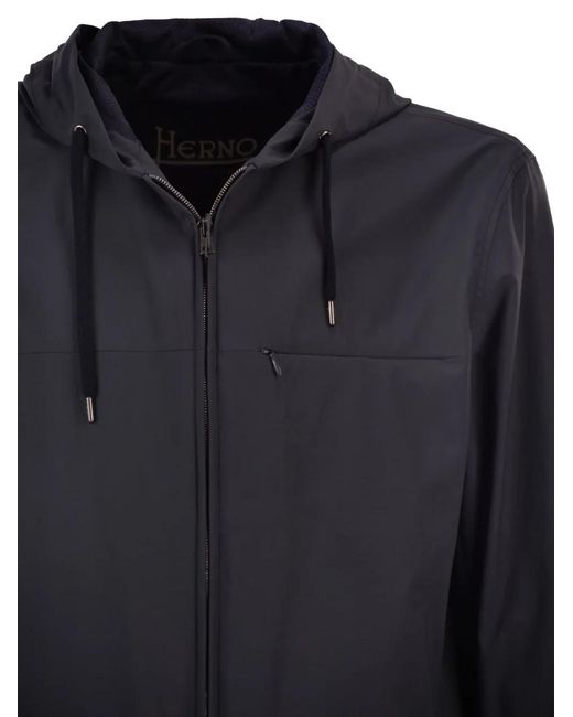 Herno Blue Veste À Capuche Ajustable for men