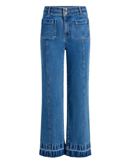 Cinq À Sept Blue Dorothea Wide-Leg Jeans