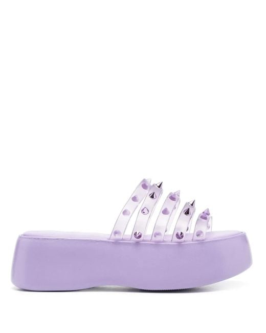 Jean Paul Gaultier Purple X Melissa Punk Love Becky Platform Slides