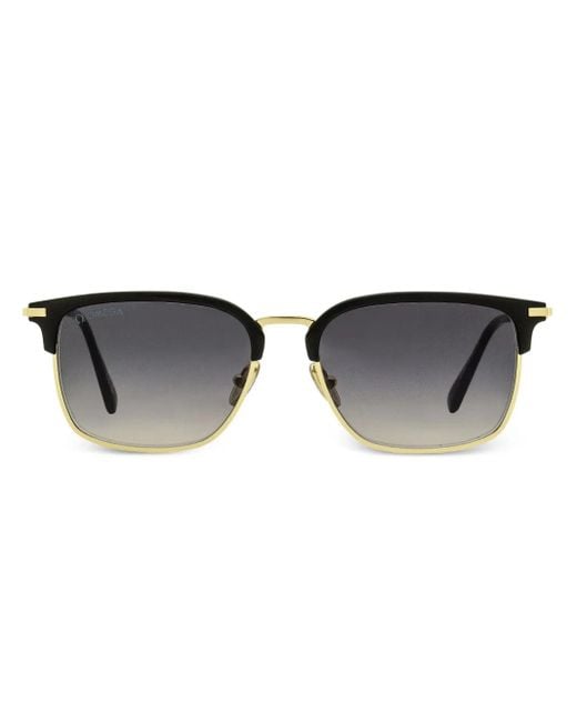 OMEGA EYEWEAR Zonnebril Met Vierkant Montuur in het Black voor heren