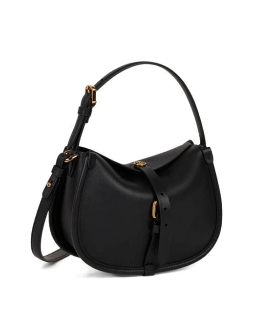 Etro Black Small Leather Pony Bag
