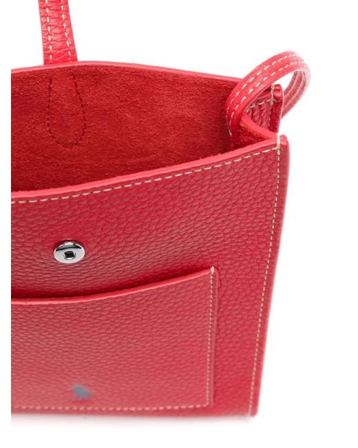 Polo Ralph Lauren Red Leather Crossbody Bag