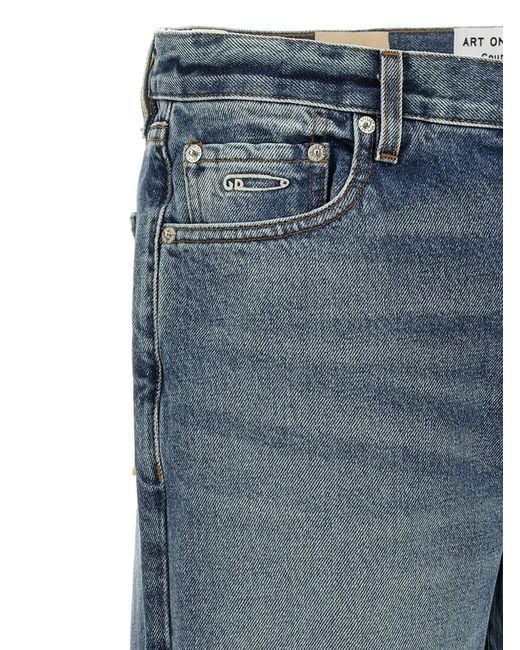 GALLERY DEPT. Blue Melrose Stone-Washed Jeans