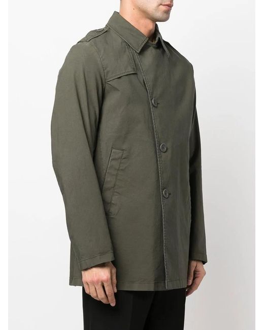 Herno Green Single-Breasted Lightweight Jacket for men